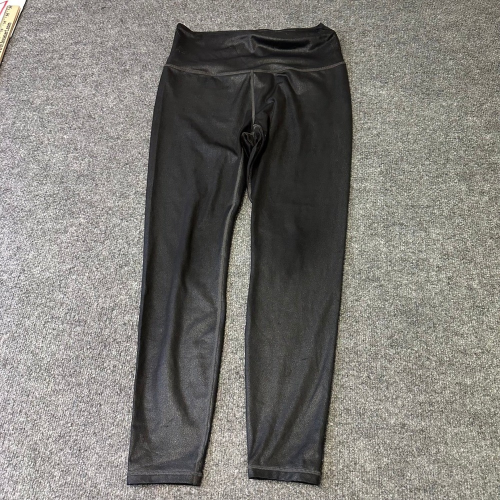 Athleta Leggings Womens Size M Black Elation Ultra High Rise Shimmer